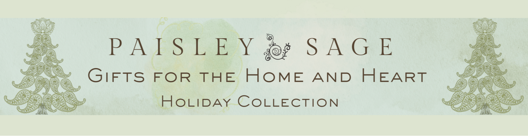 Paisley & Sage Holiday Banner